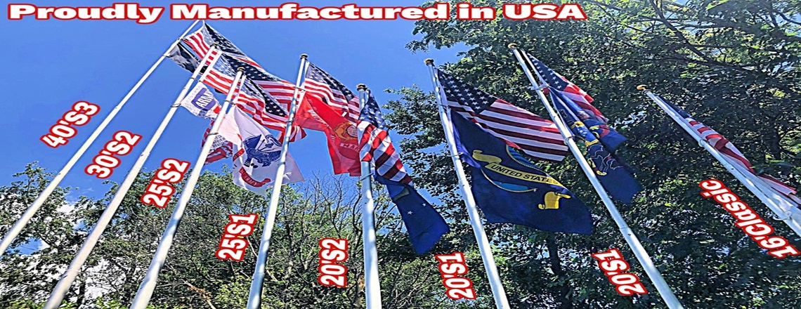 Telepole offers a wide selection of sectiona, telescoping, and nautical flagpoles